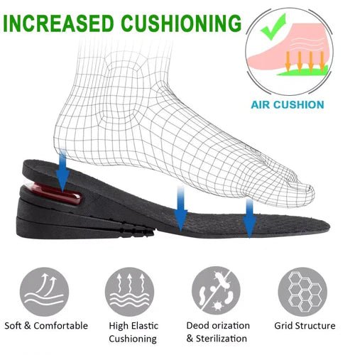 Invisible Height Increase Shoe Insole for Men & Women (10cm or 4inch) - Home Essentials Store Retail