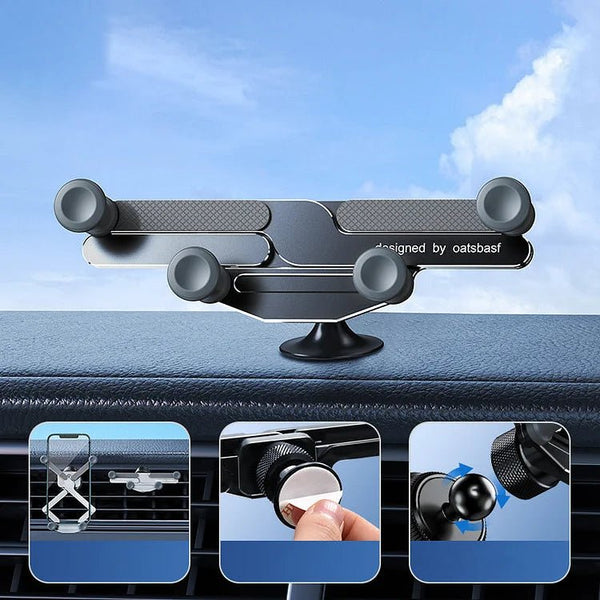 Invisible Rotatable Air Vent Mount Car Phone Holder - Home Essentials Store Retail