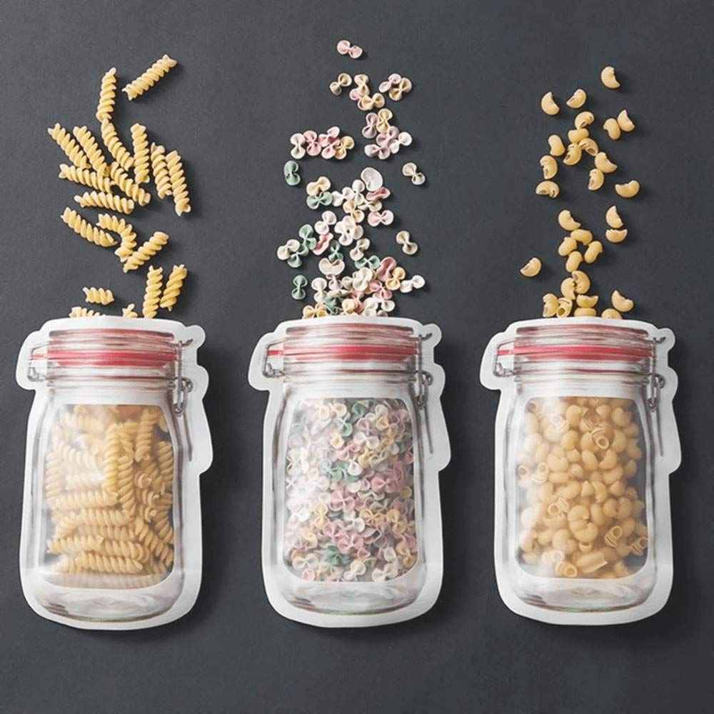 Jar Bottle Pattern Ziplock Bags - Home Essentials Store