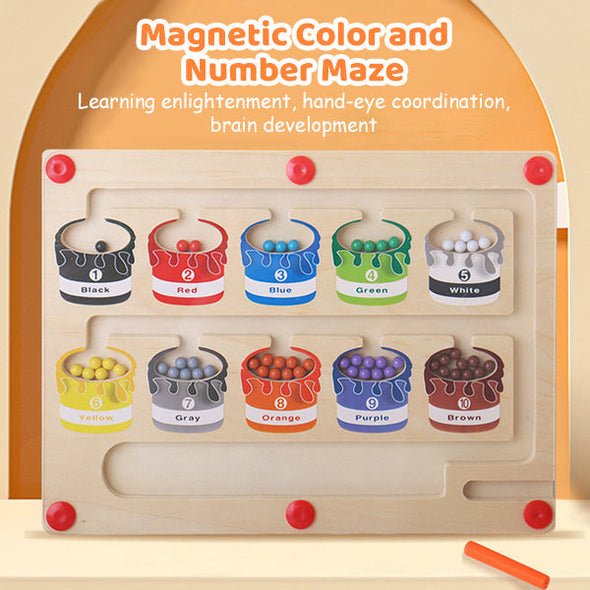Magnetic Color and Number Maze - Home Essentials Store Retail