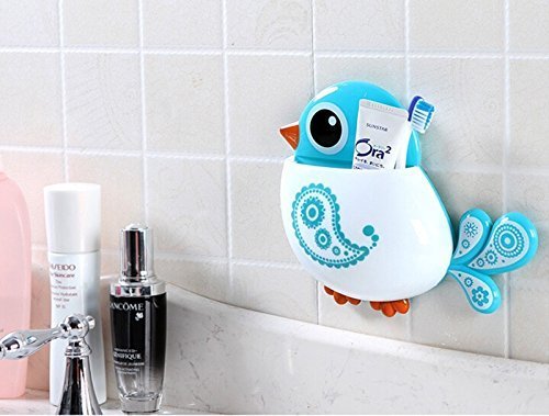 Multi-Color Bird Design Toothbrush Holder - Home Essentials Store Retail