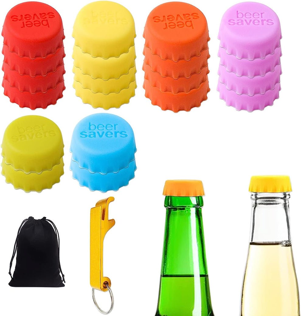 Multi-Colour Silicone Bottle Cap (6 pcs) - Home Essentials Store Retail