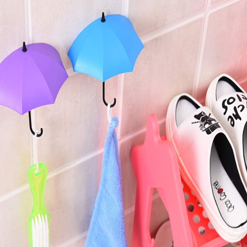 Multicolor Umbrella Shape Wall Key Holder - Home Essentials Store Retail