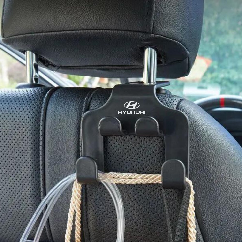 QJUHUNG 2pcs Car Seat Back Hooks Vehicle Headrest Hanger Holder
