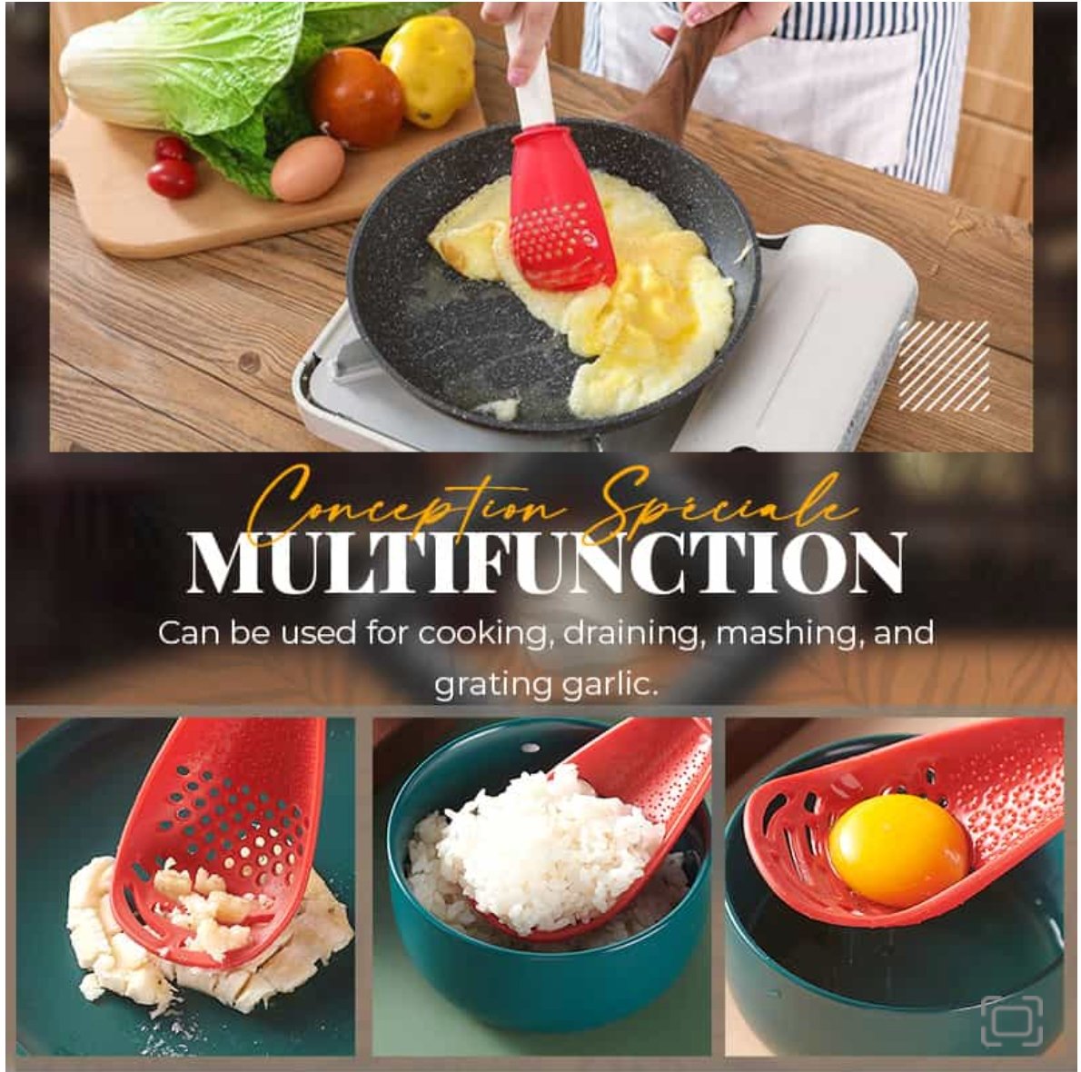 MULTIFUNCTIONAL KITCHEN COOKING SPOON - Home Essentials Store Retail