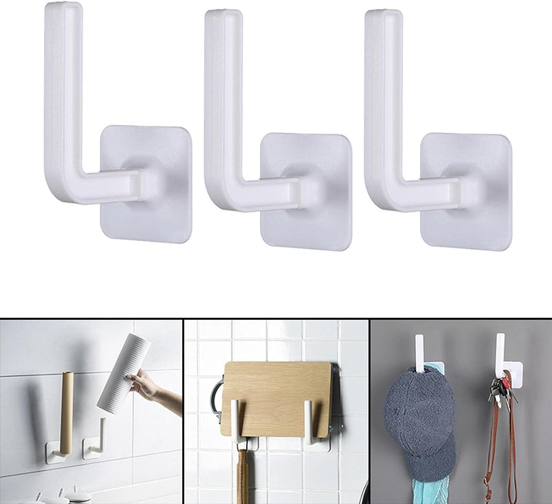 Multifunctional L-Shaped Self-Adhesive Hook - Home Essentials Store Retail