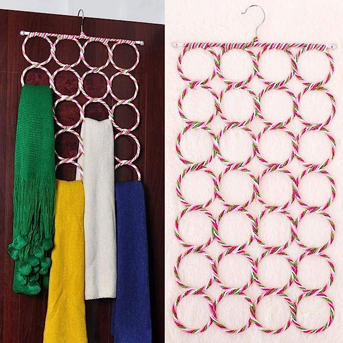 Multifunctional Rings Scarf Organizer - Home Essentials Store Retail