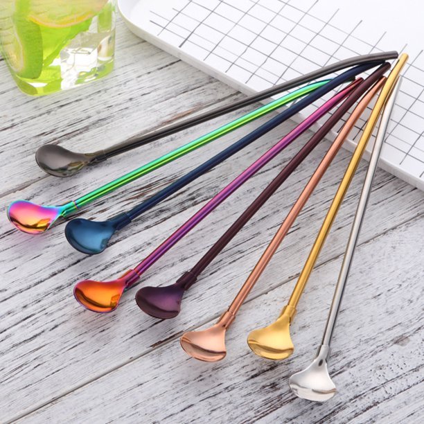 Multifunctional Stainless 2in1 Spoon Straw - Home Essentials Store Retail
