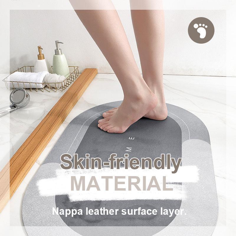 1pc Simple Style Water Absorbent Floor Mat, Suitable For Home Or