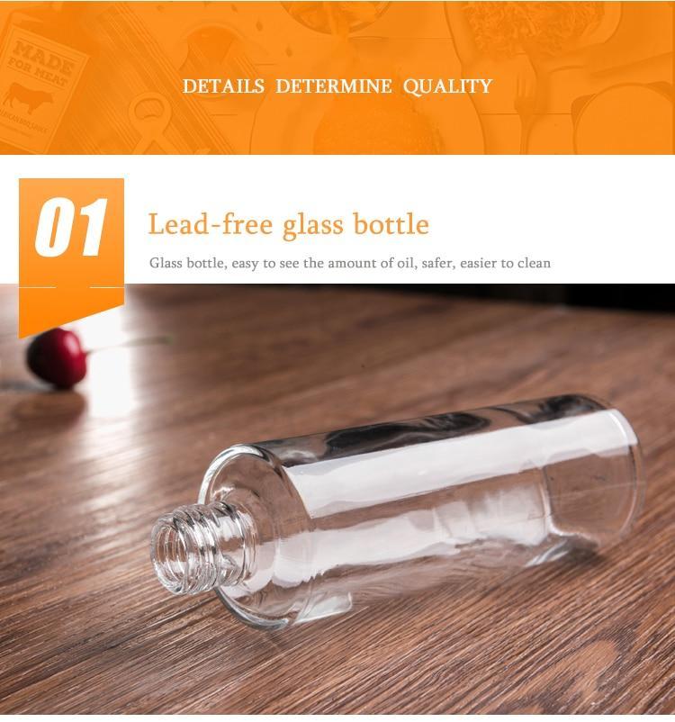 Oil Glass Bottle Stainless Steel Sprayer - Home Essentials Store Retail