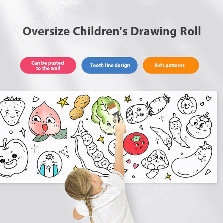 Oversize Children's Drawing Roll - Home Essentials Store Retail