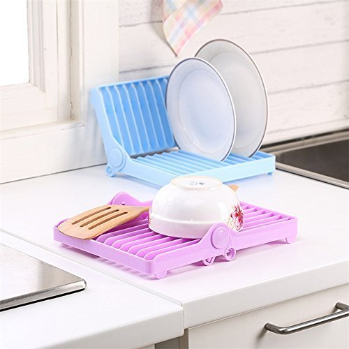 Plastic foldable dish drainer rack - Home Essentials Store Retail