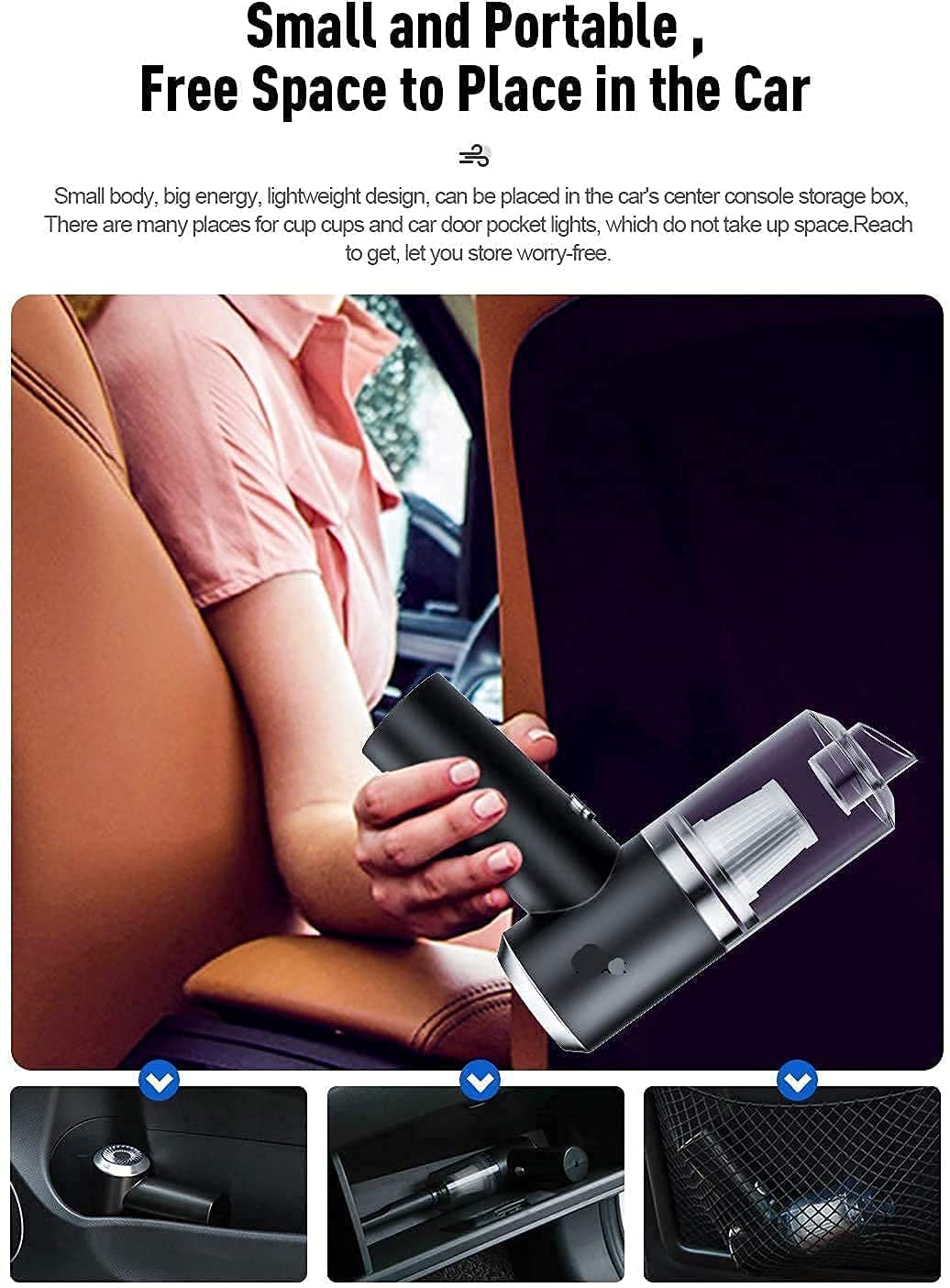 Portable 2 in 1 Car Vacuum Cleaner - Home Essentials Store Retail