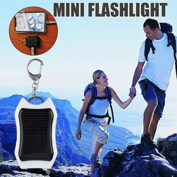 Portable Outdoor Waterproof Solar Power Bank Keychain - For All Mobiles - Home Essentials Store Retail