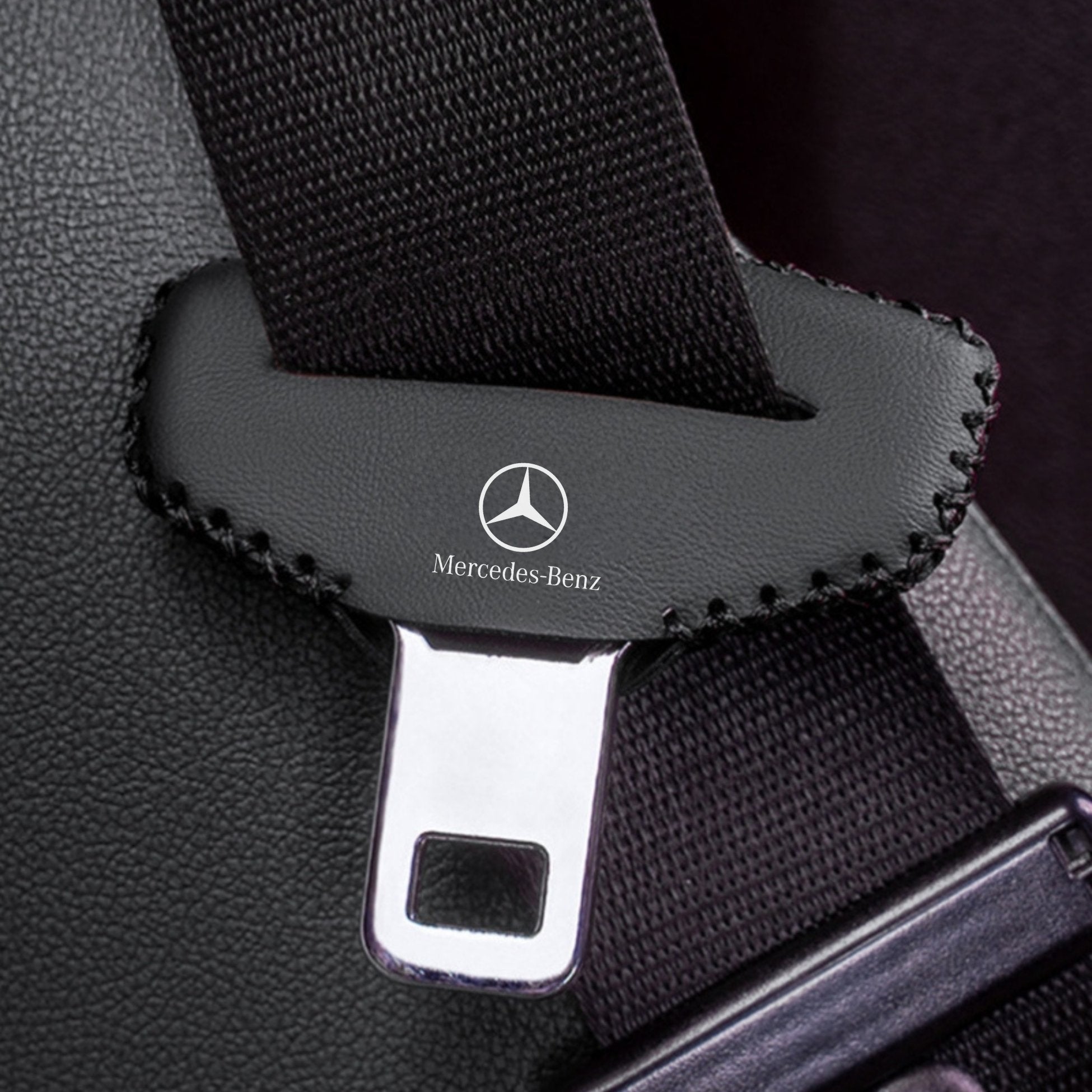 PU Leather Car Seat Belt Buckle