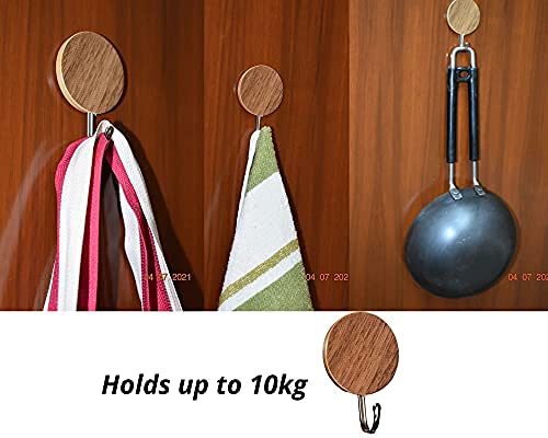 Round Shape Wall Mounted Wooden Hook - Home Essentials Store Retail