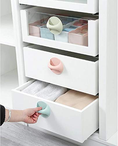 Self Adhesive Peel and Stick Plastic Handles Pull knob - Home Essentials Store Retail
