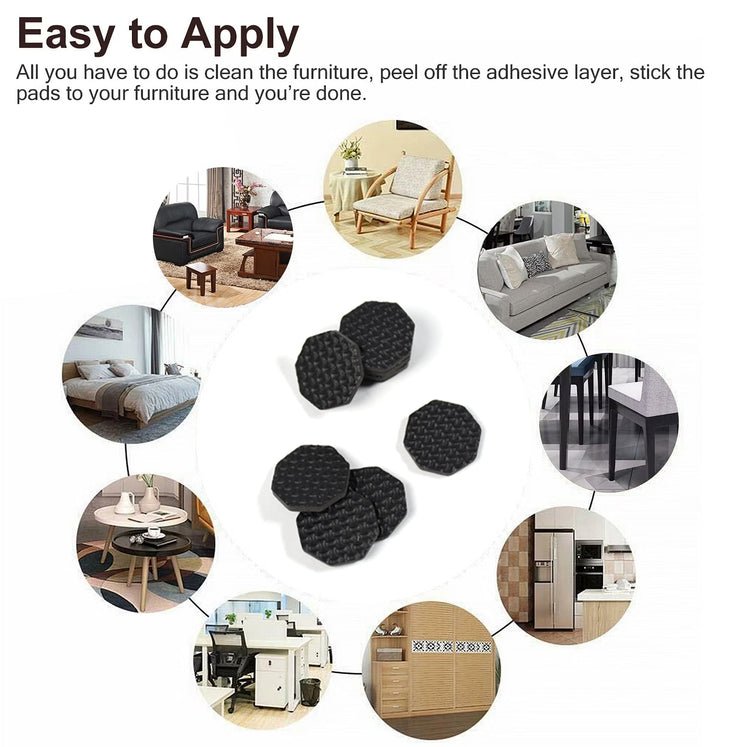 Self Adhesive Rubber Pads for Furniture Floor - Home Essentials Store Retail