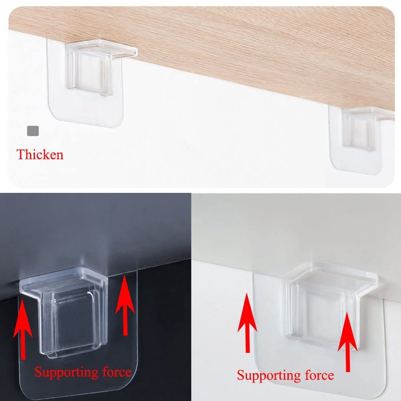 Self Adhesive Shelves Clips - Home Essentials Store Retail