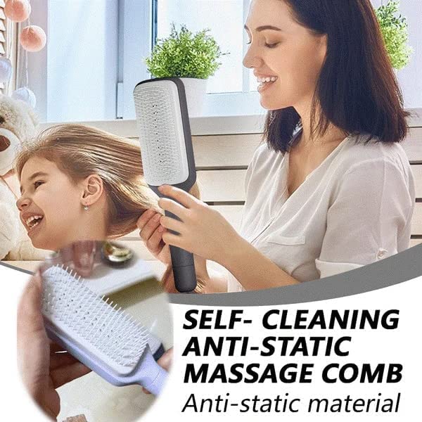 Self-cleaning Anti-static Massage Comb - Home Essentials Store