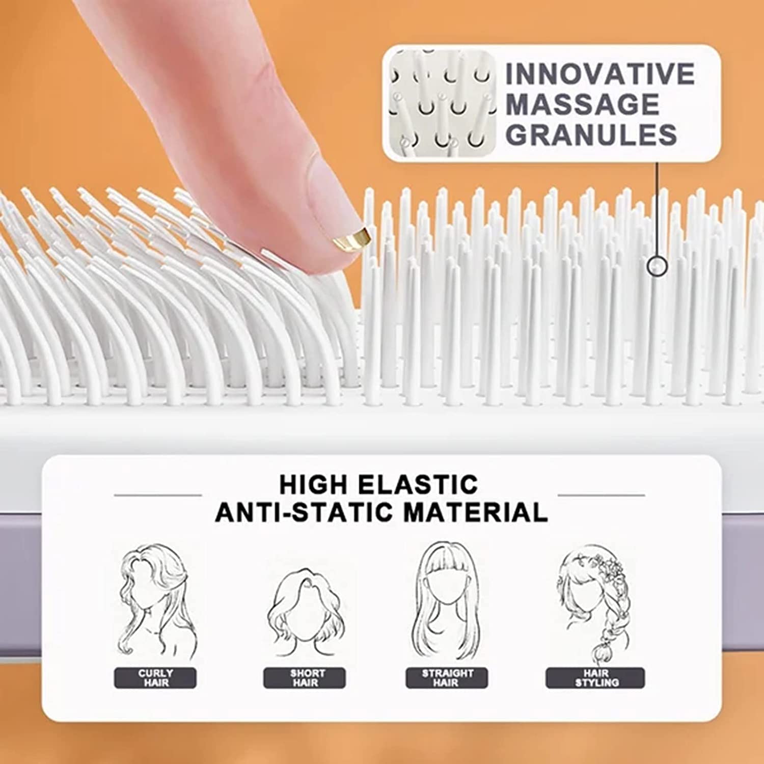 Self-cleaning Anti-static Massage Comb - Home Essentials Store