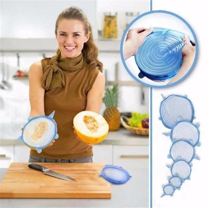 Silicone Preservation Cover (Set of 6) - Home Essentials Store Retail