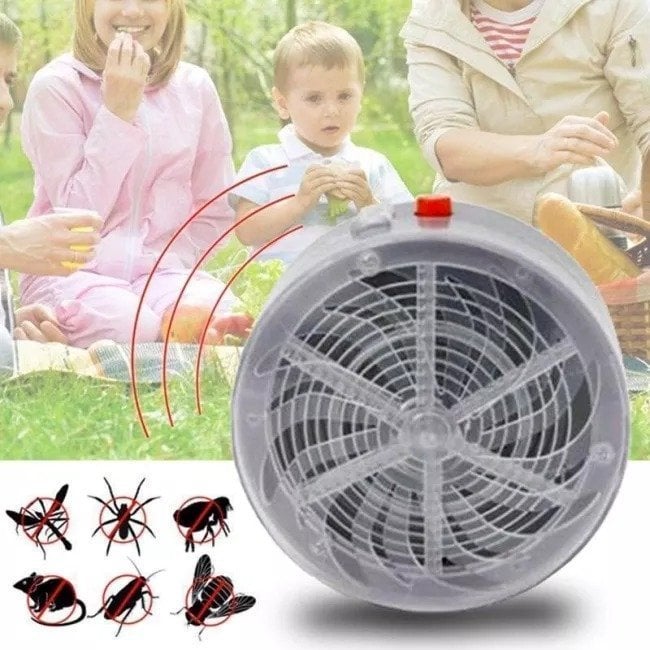 Solar Powered Bug Zapper - No Need for Wiring or Battery Costs - Home Essentials Store Retail