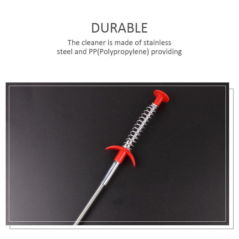 Spring Pipe Dredging Tool - Home Essentials Store Retail