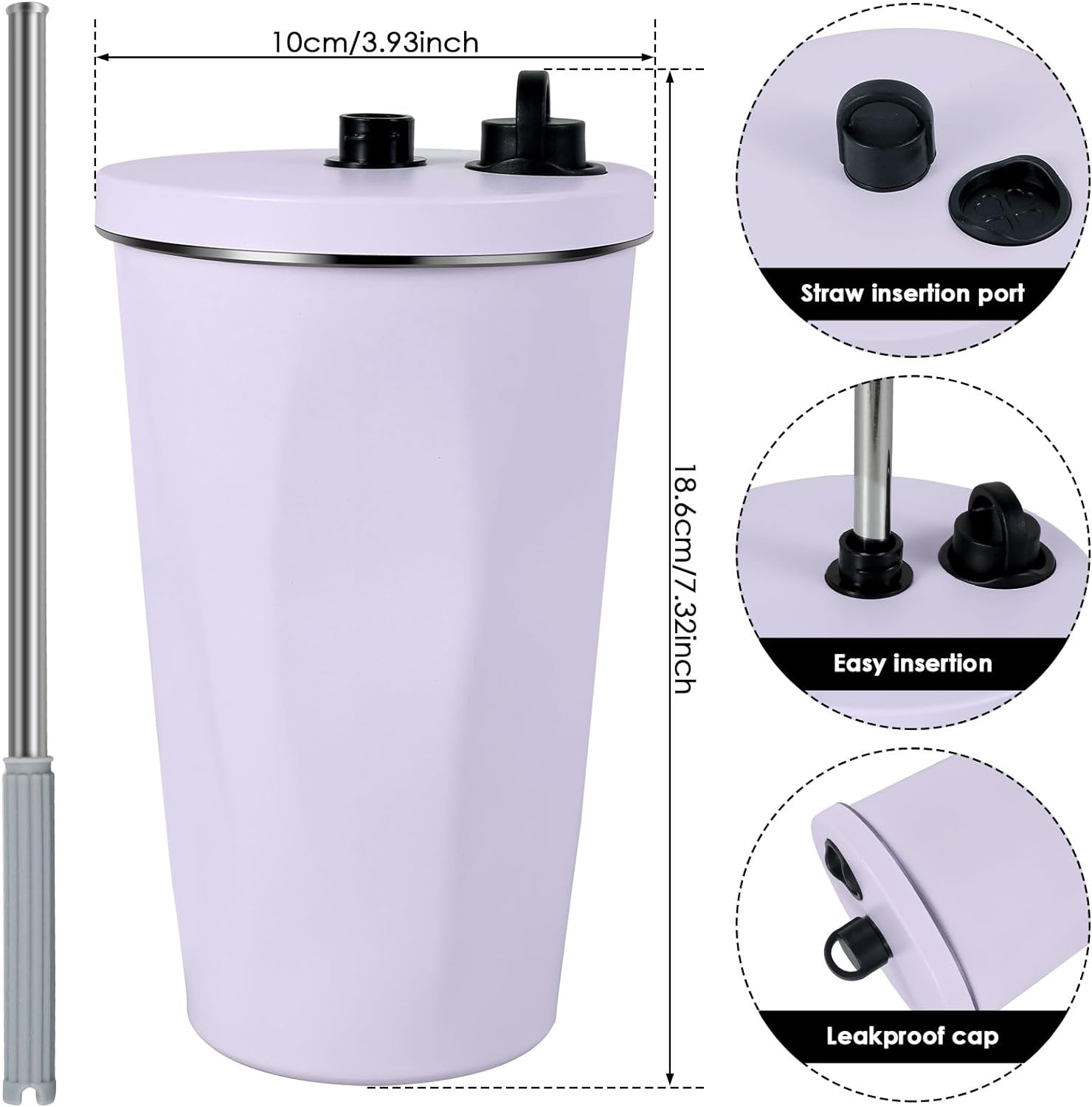 Stainless Steel Insulated Tumbler With Lid - Home Essentials Store