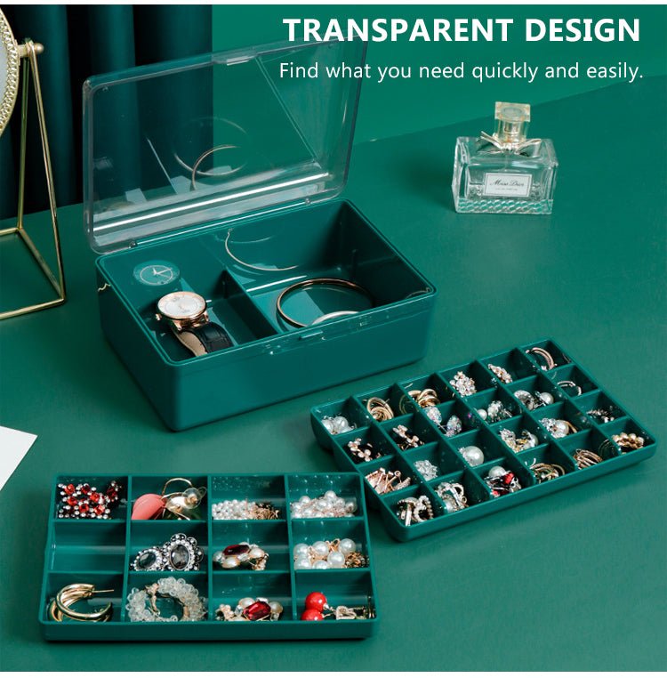 Three-Layer Jewelry Storage Box - Home Essentials Store Retail