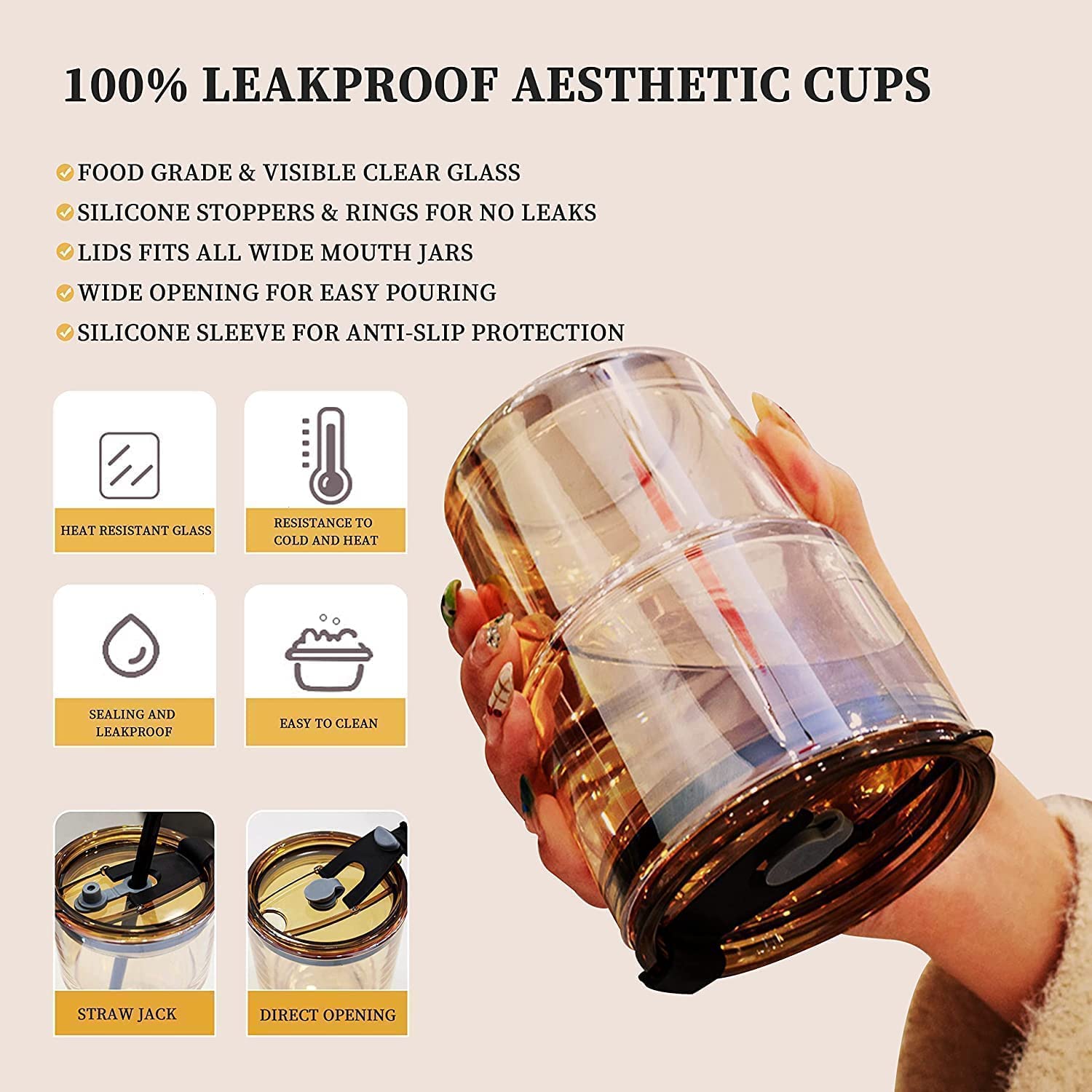 Transparent Glass Coffee Mug - Home Essentials Store