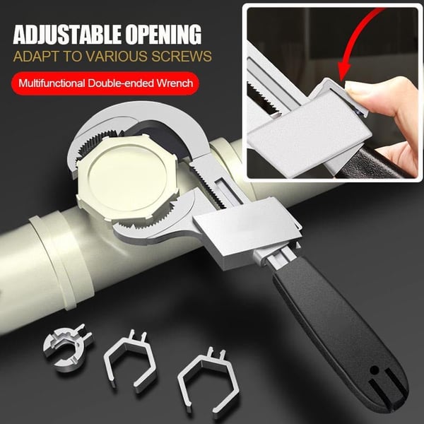 Universal Adjustable Double-ended Wrench - Home Essentials Store Retail