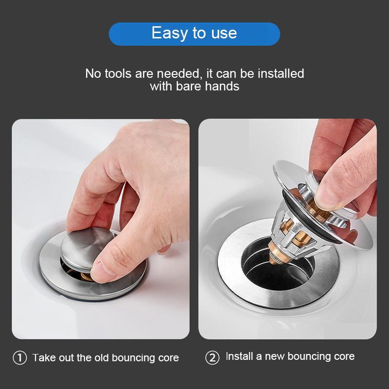 Universal Pop-Up Sink Drain Filter Plug - Home Essentials Store Retail