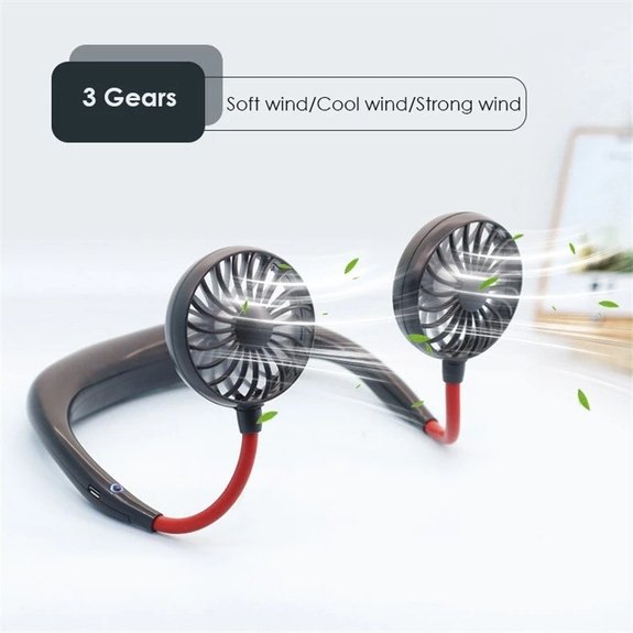 USB Rechargeable Sports Fan With LED Light - Home Essentials Store Retail