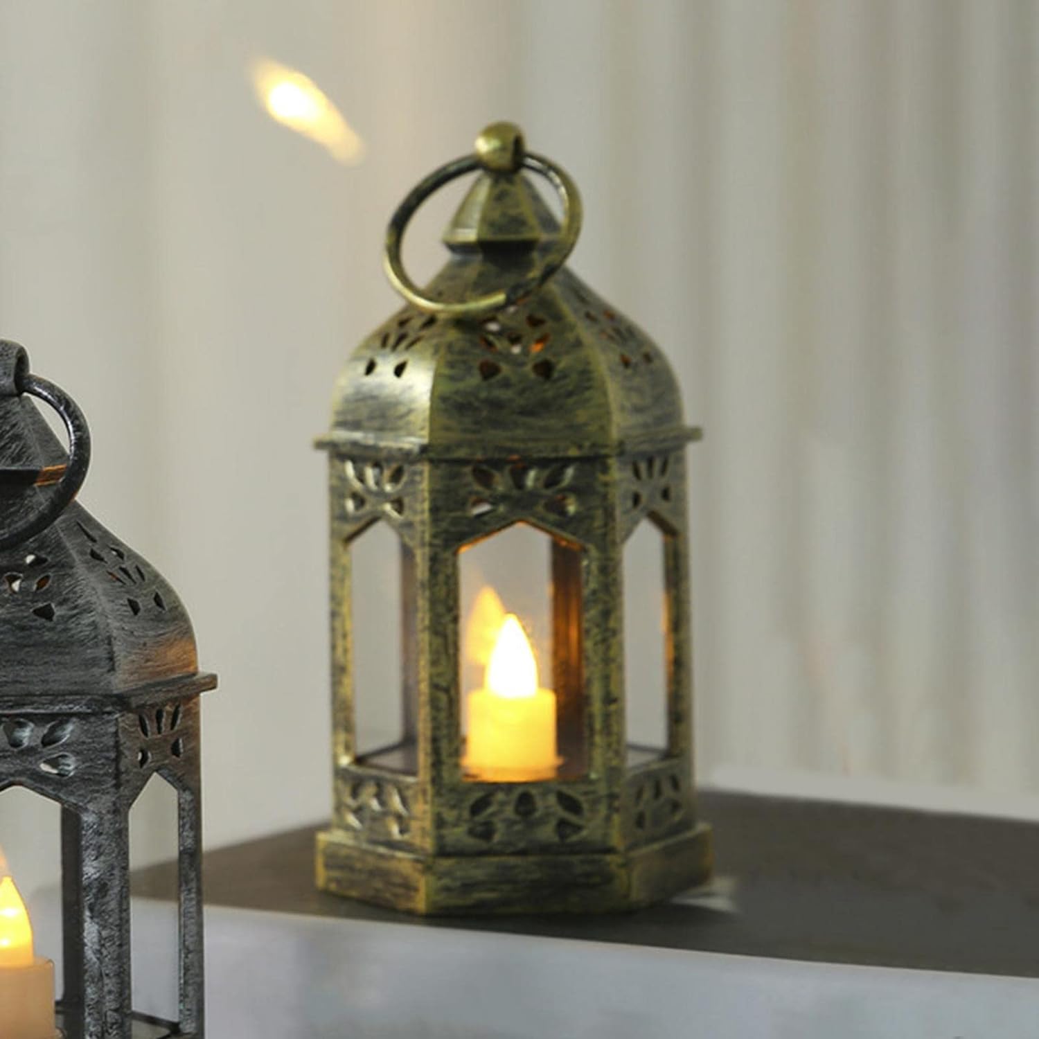 Vintage Style Electric Candle Lantern - Home Essentials Store Retail