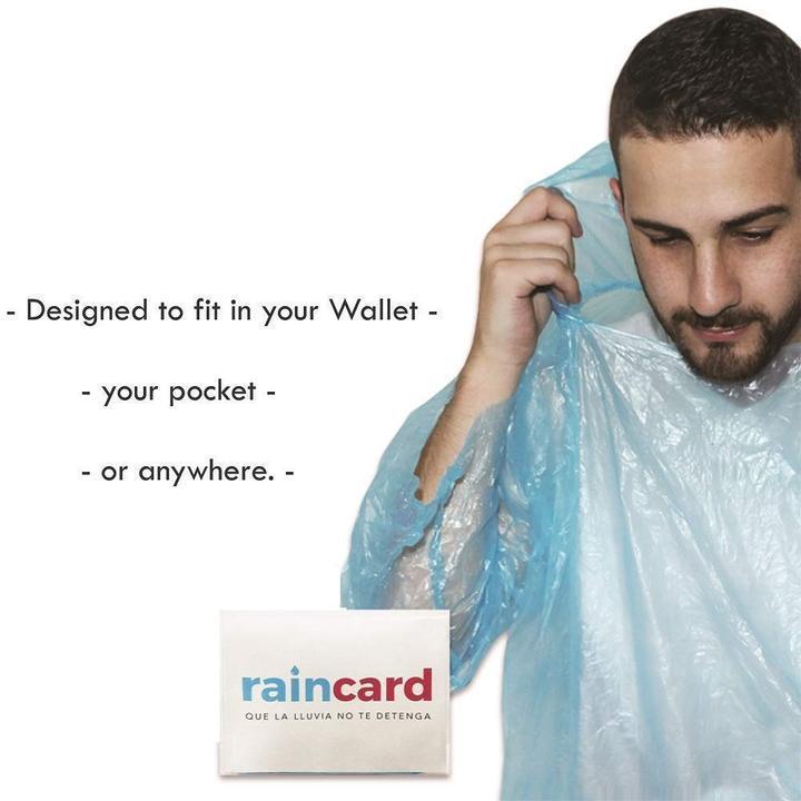 Wallet Size RainCoat Card - Home Essentials Store Retail