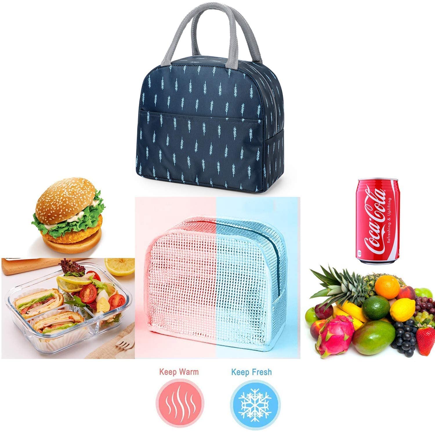 Washable Printed Tiffin Bag - Home Essentials Store Retail