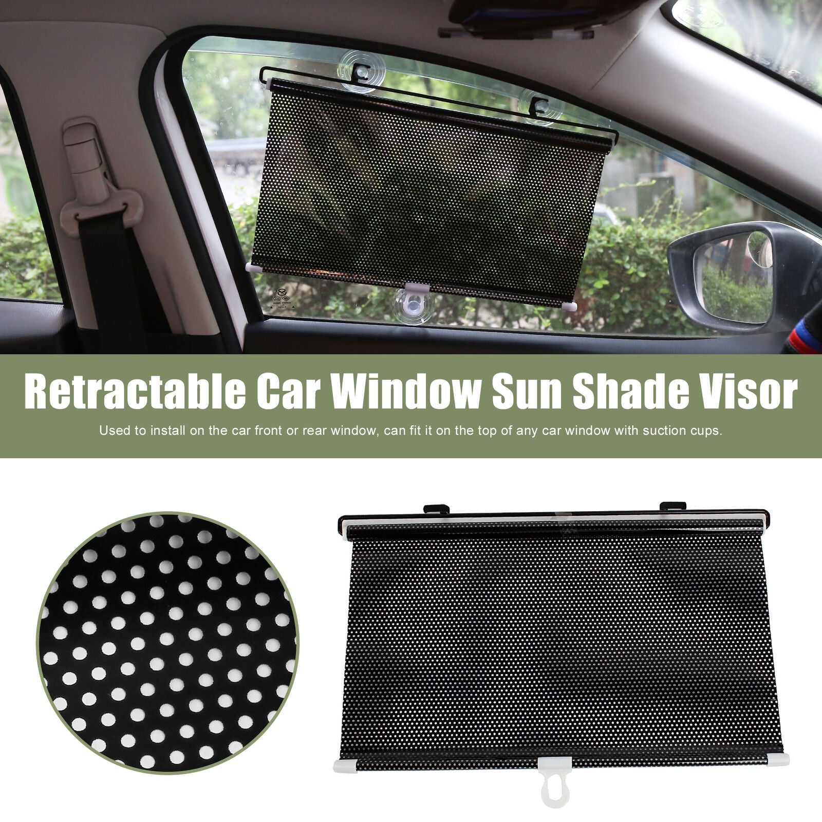 Window Sun Shade Visor Roller - Home Essentials Store