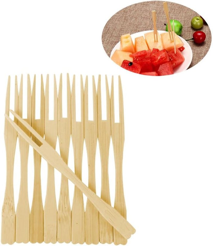 Wooden Wood Forks Fruit Stick - Home Essentials Store Retail